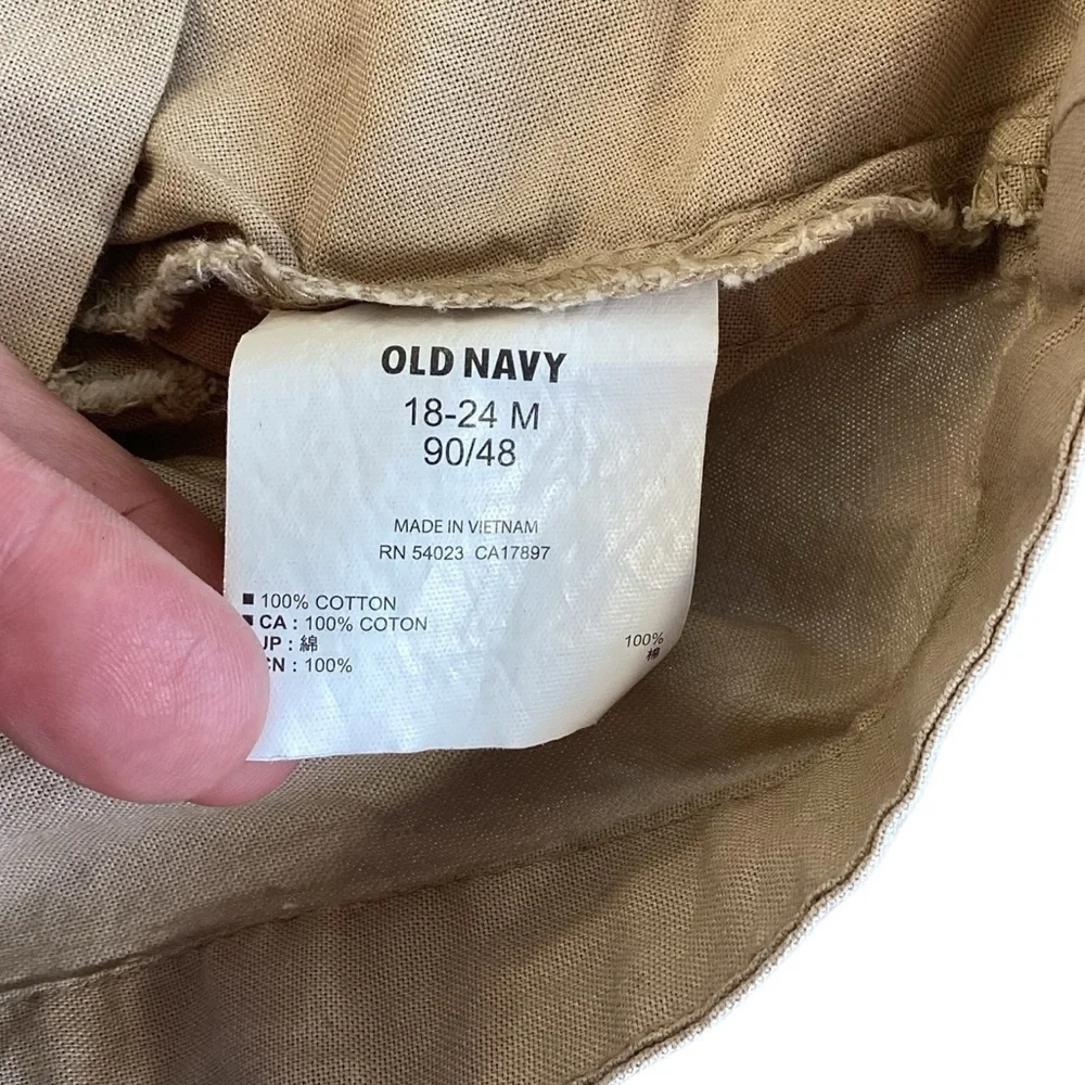 Old Navy Safari Cargo Vest Rolled Oats Color‎ Size 18-24 Months Style 967628